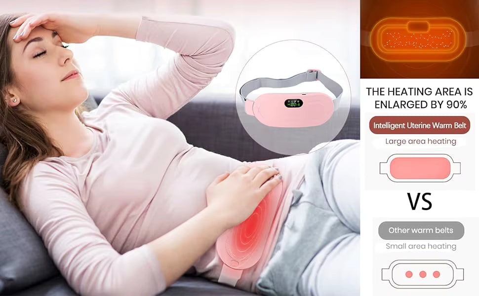 Akıllı Kablosuz Regl Ağrısı Giderici & Isıtmalı Masaj Kemeri - YUME